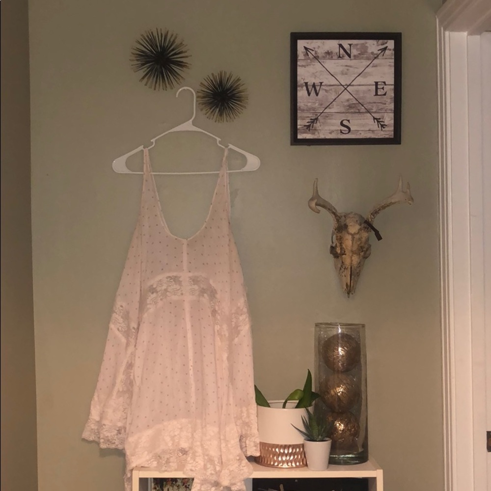 Free People Voile & Lace Trapeze Slip